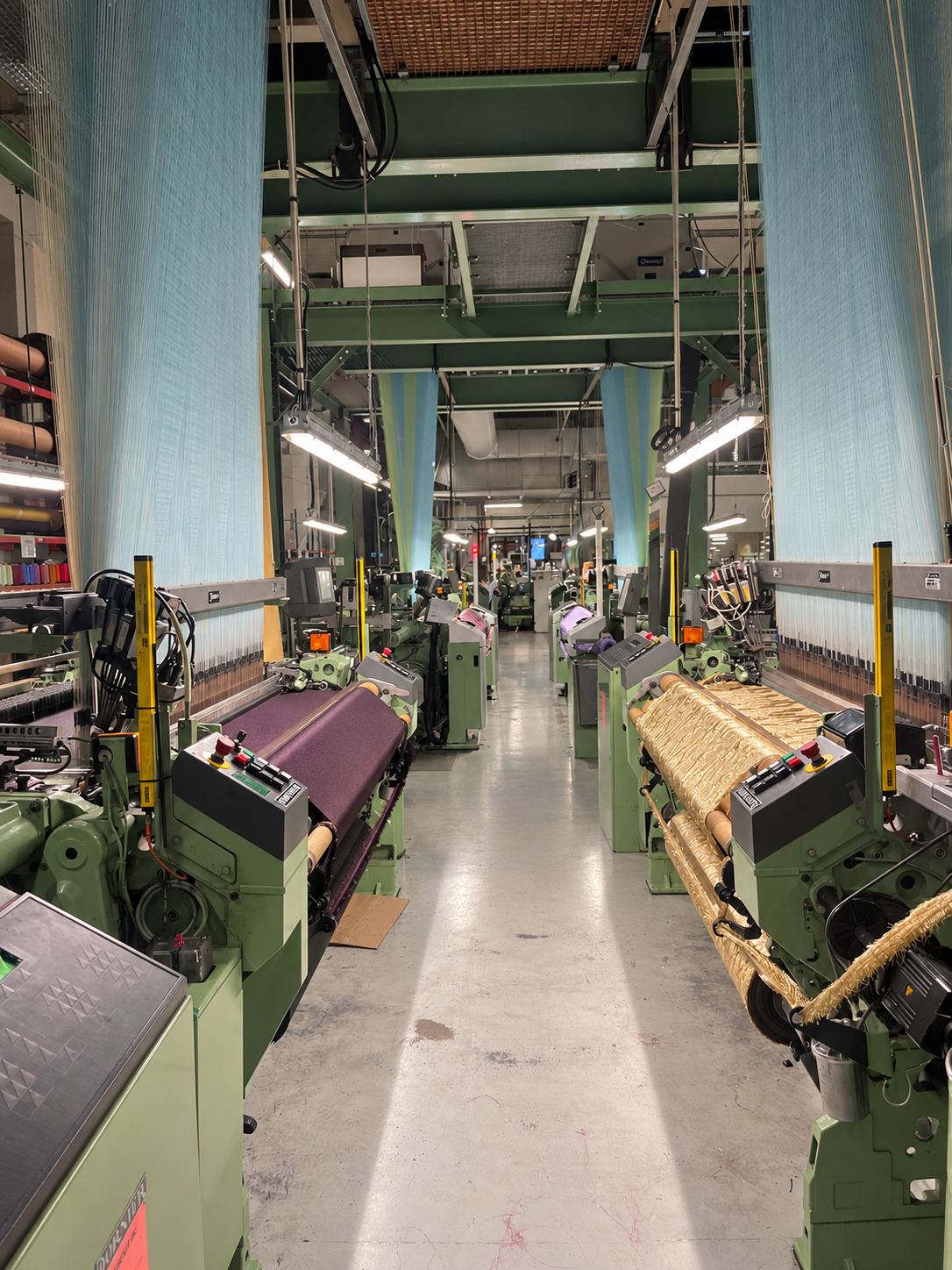 Atelier de tissage des Soieries Chambutaires à Chazelles-sur-Lyon